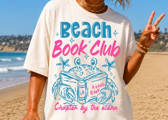 Download Beach Book Club Chapter Crab Tee PNG - Club Collection