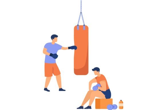 Download Men and Women Training in Boxing Club, E - Club Collection