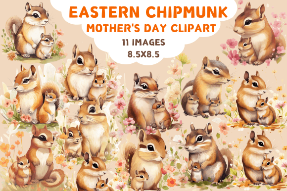 Download Eastern Chipmunk Mother's Day Clipart - Mother Collection