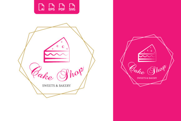 Download Beauty Cake Shop Badge Stamp Logo Design - Badge Collection