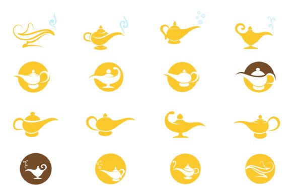 Download Magic Lamp Logo and Symbol Vector - Premium Resources