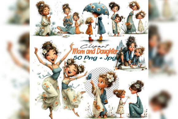 Download Mom and Daughter Clipart Mother’s Day - Mother Collection