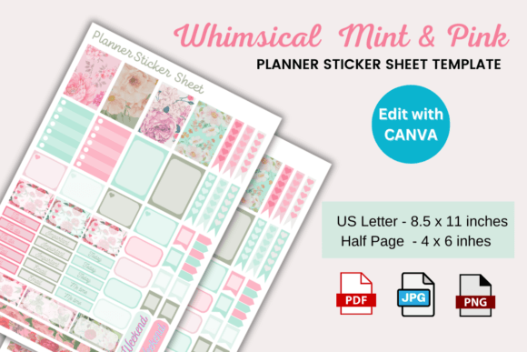 Download Planner Sticker Sheet Editable Template - Sticker Collection