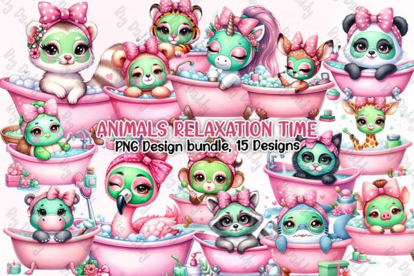 Download Animals Relaxation Time Clipart PNG - Relax Collection