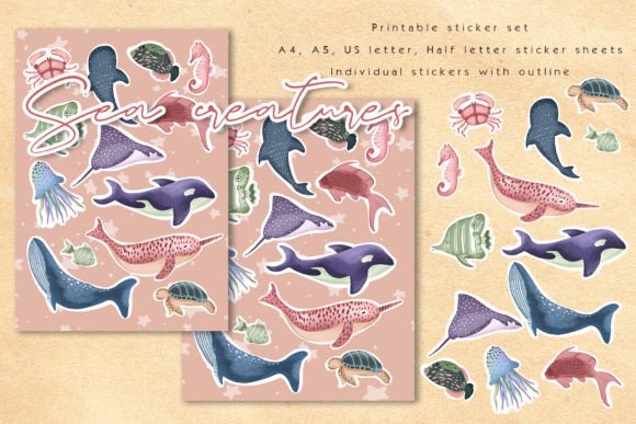 Download Ocean Creatures Sticker Pack - Premium Resources