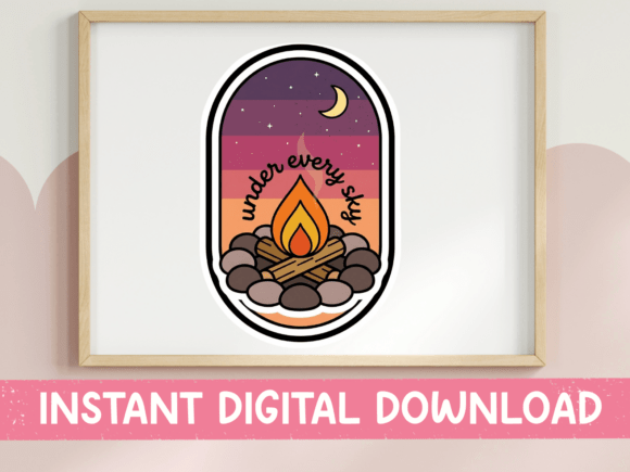 Download Under Every Sky Campfire Badge SVG - Badge Collection